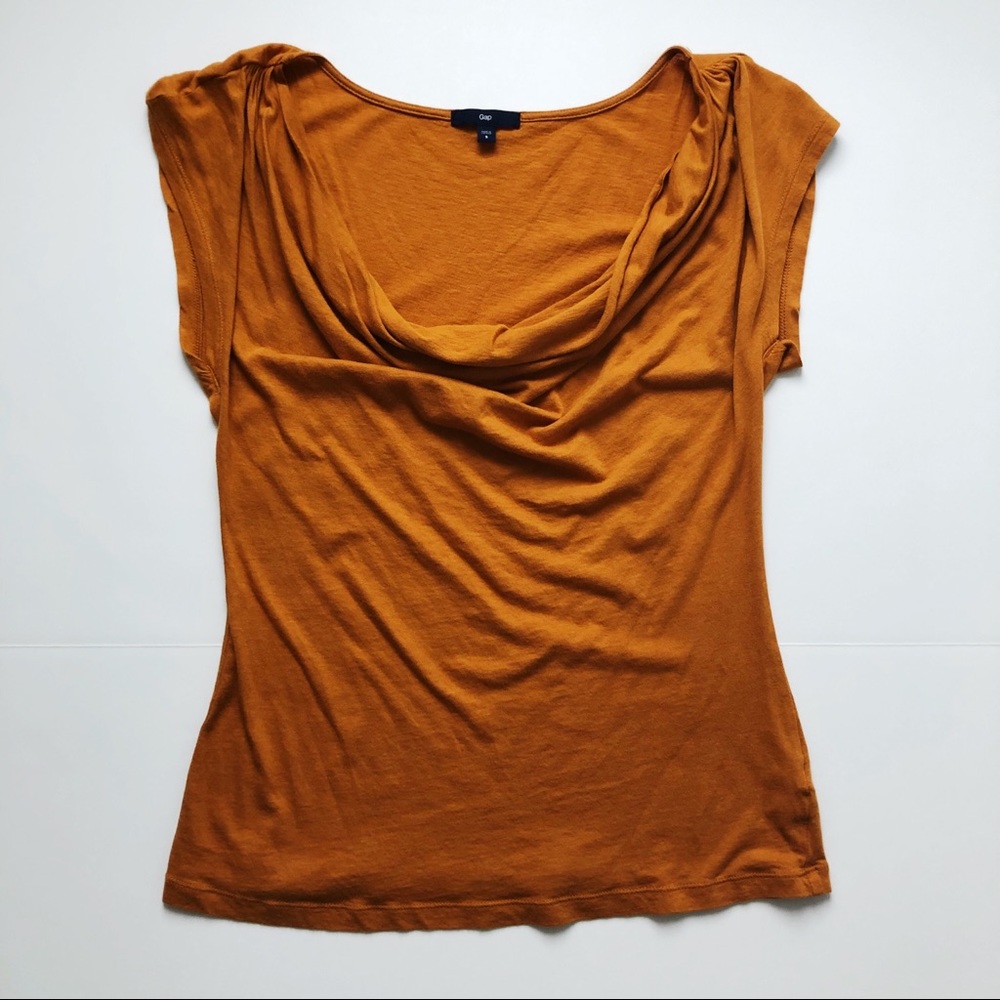 Mustard Yellow solid T-shirt from GAP